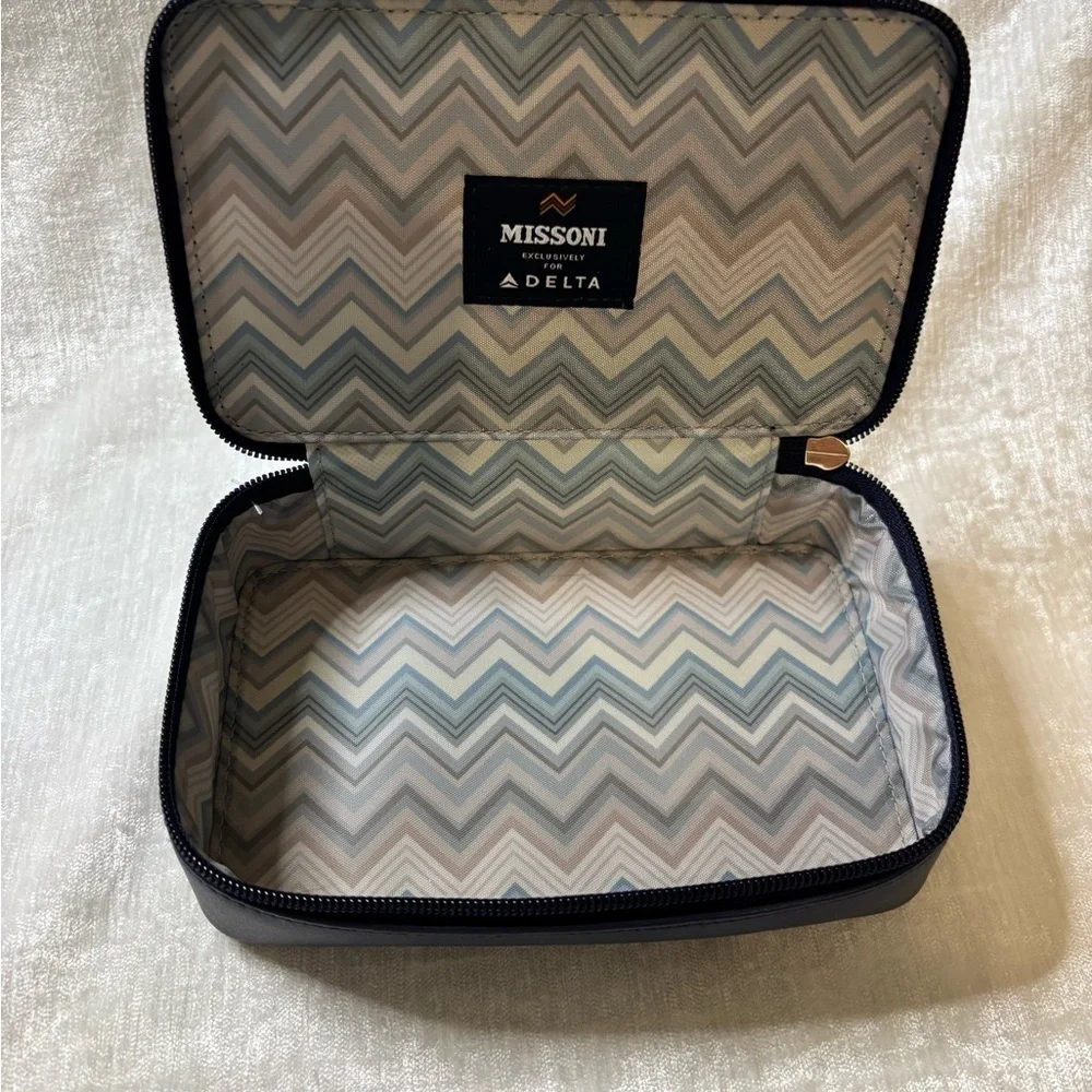 Missoni Dark Blue Chevron Pouch